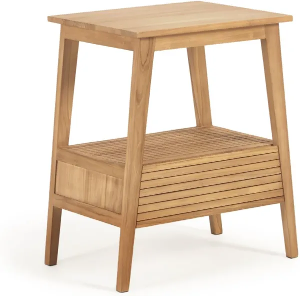 Kuveni, Pall till badrummet, natur, H80x70x50 cm, massivt trä