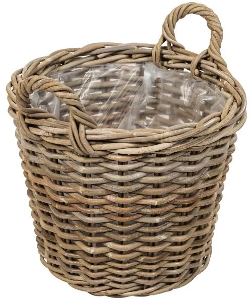 Rund korg med handtag Ø38x45cm