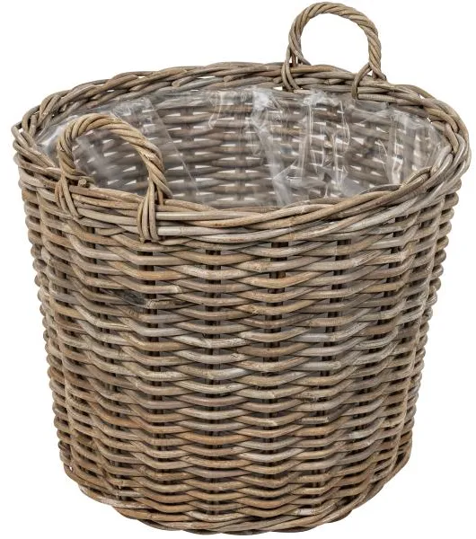Rund korg med handtag Ø55x65cm