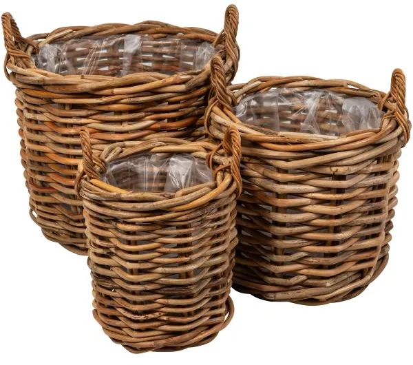 Runt korgset med handtag