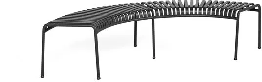 HAY Palissade Park Bänk Set 2 st Fristående Antracit