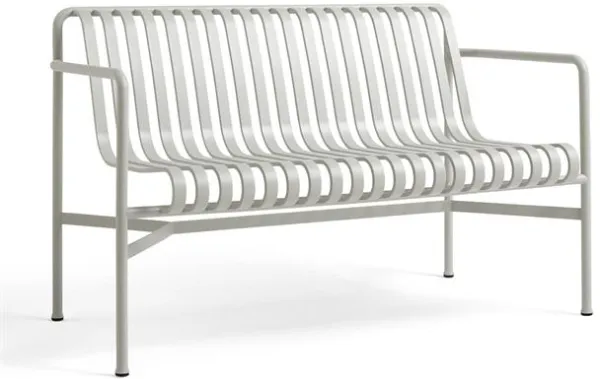 HAY Palissade Dining Bänk med armstöd Sky Grey