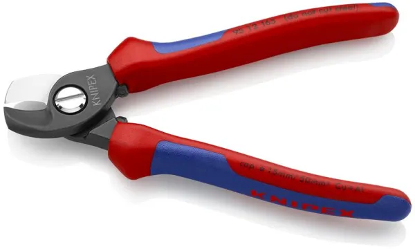 Knipex kabelsax brunad, med multikomponentshandtag 165 mm