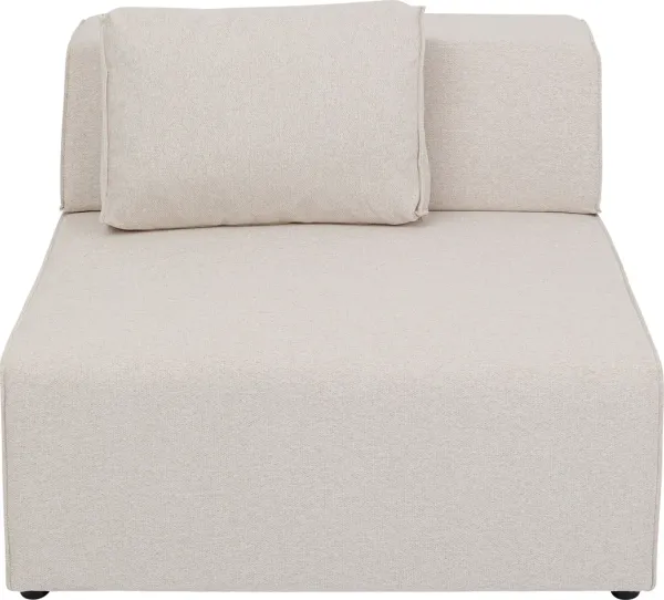 KARE DESIGN Infinity 2-Sits Elements Cream modul, 100 cm - kräm polyester och polypropen