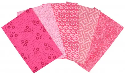 Tissu de Marie Fat Quarter Rosa 50x57cm - 5 st
