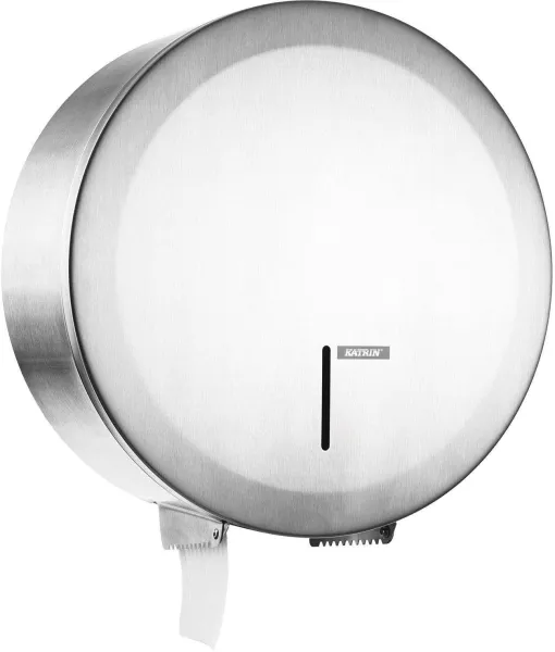 Katrin Gigant L Dispenser, för stora toalettpappersrullar, borstat stål