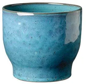 Knabstrup Keramik Blomkruka, dammblå - Ø:16,5 cm
